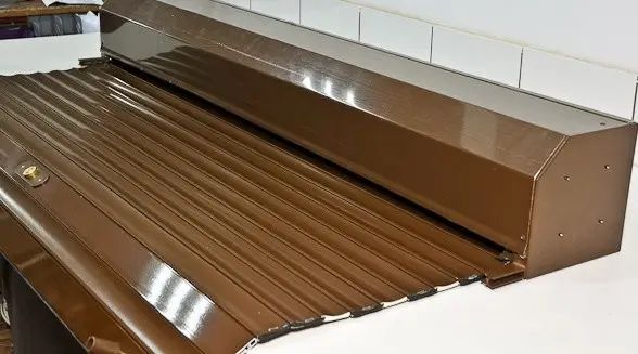 Захисні ролети коричневі нові автоматичні і механічні