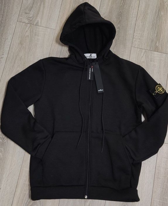 Зіп-худі Stone island | Кофта Стон Айленд Чорна