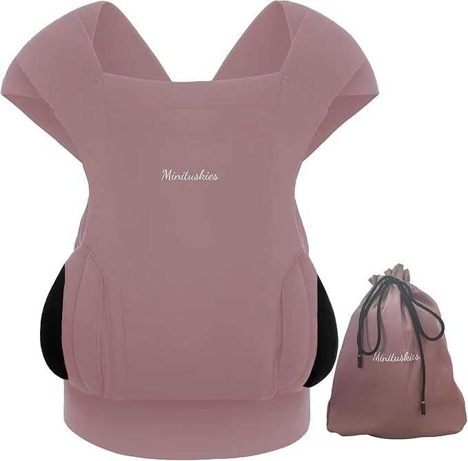 MiniitusKIES EasyWrap nosidełko plecak dla niemowląt 3 - 15 kg róż