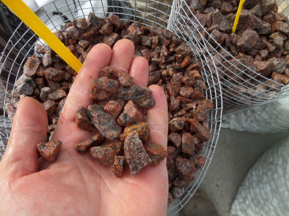 Granit szwedzki łupany VANGA czerwony do ogrodu TONA BB kurier GRATIS