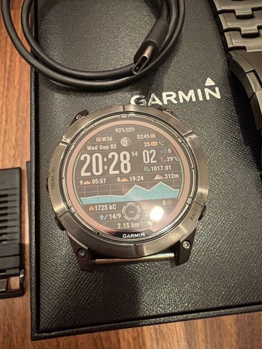 Garmin Fenix 7x pro solar z bransoletą i gumowym paskiem