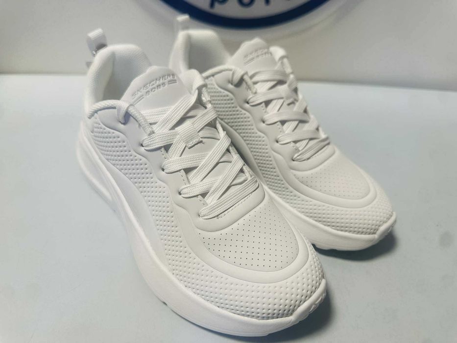 Skechers Bobs Buno 117151 / WHT   białe sneakersy 36 - 40