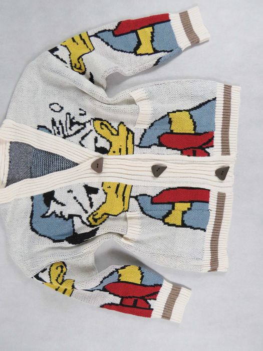 nowy sweter z Donaldem L-XL kardigan z kaczorem Donaldem