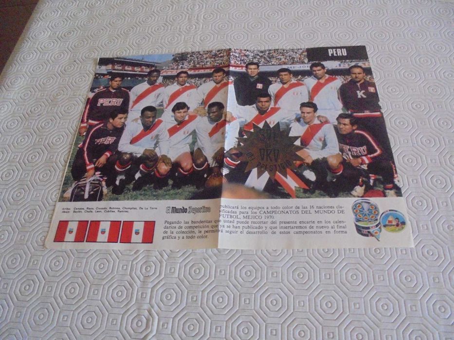 Posters (24X32) de Seleções de Futebol no Mundial do México de 1970