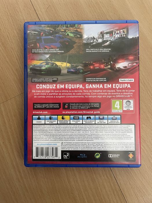 Jogo PS4 Driveclub