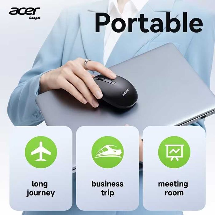 Бездротові мишки: ACER OMR280 2,4GHz Black; Ugreen 2,4GHz Bt 5.2 Black