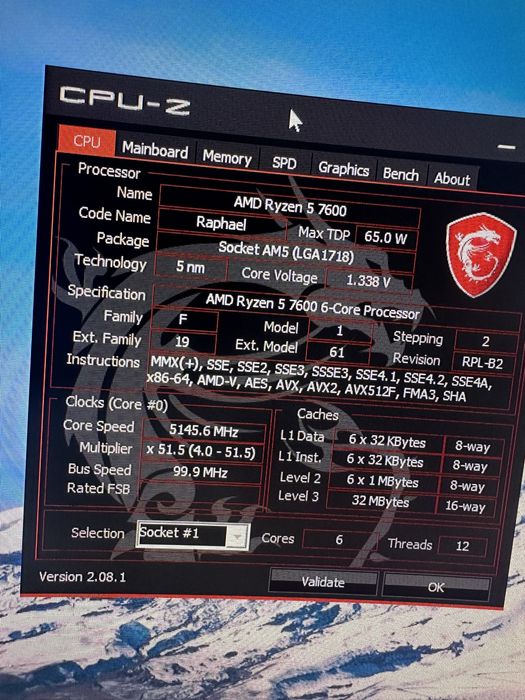 AMD Ryzen 5 7600