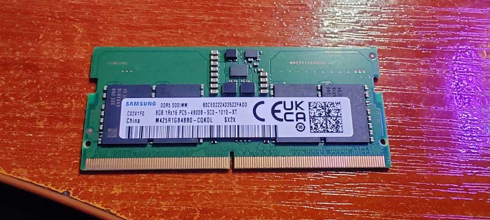 Оперативная память для ноутбука So-Dimm Samsung DDR5 4800Mhz5600Mh 8Gb