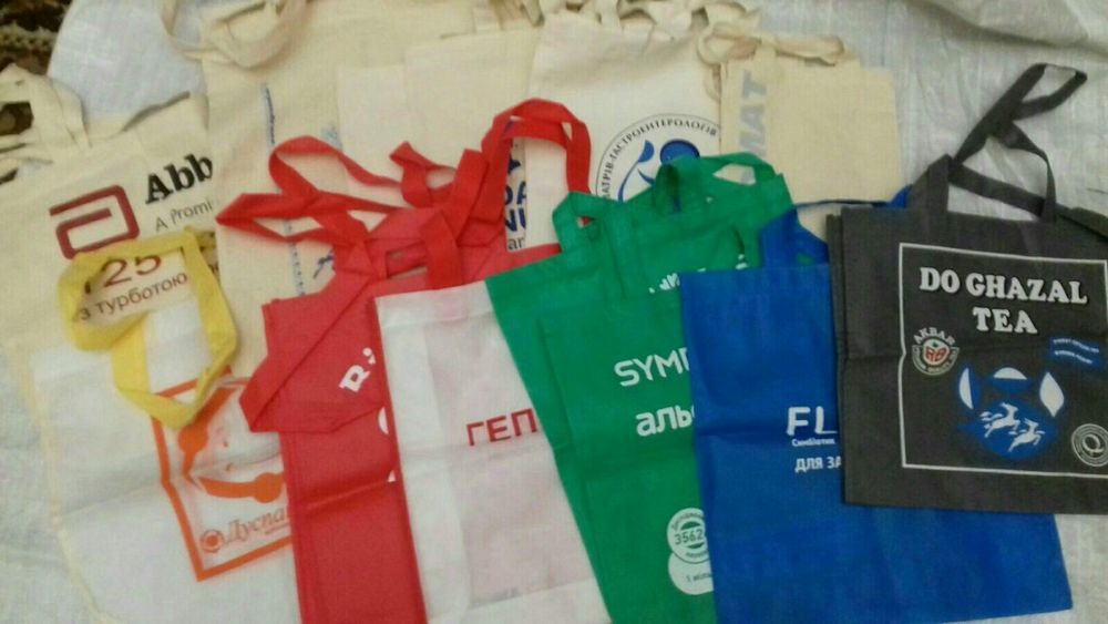 Екосумка тканьова з написами і зображеннями