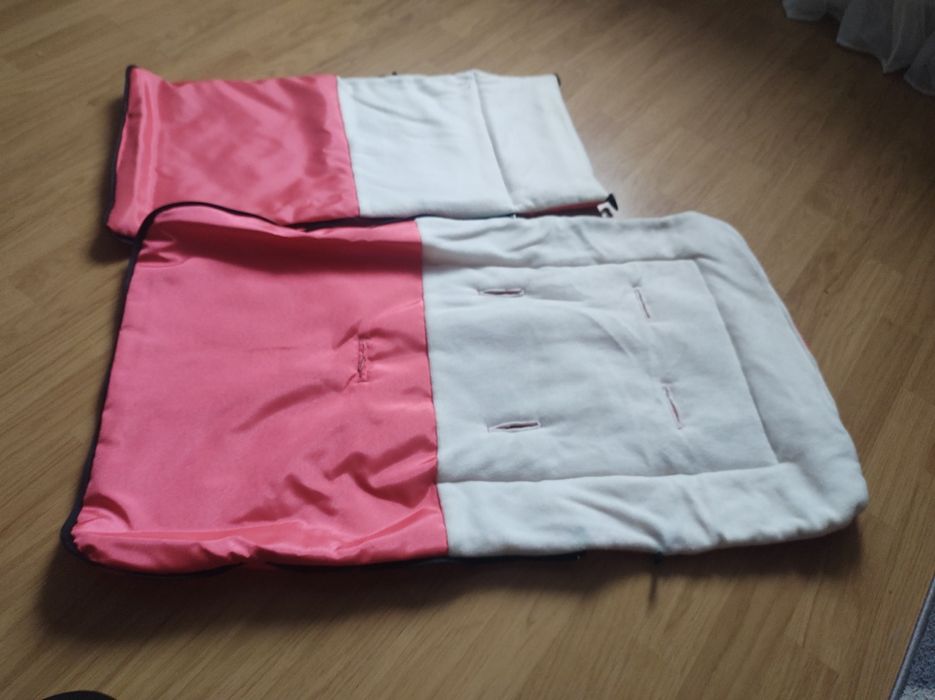 Śpiworek na sanki różowy