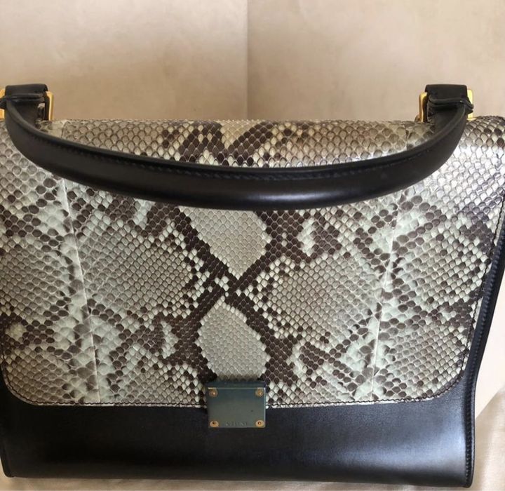 Celine сумка НОВАЯ Оригинал с питоном !