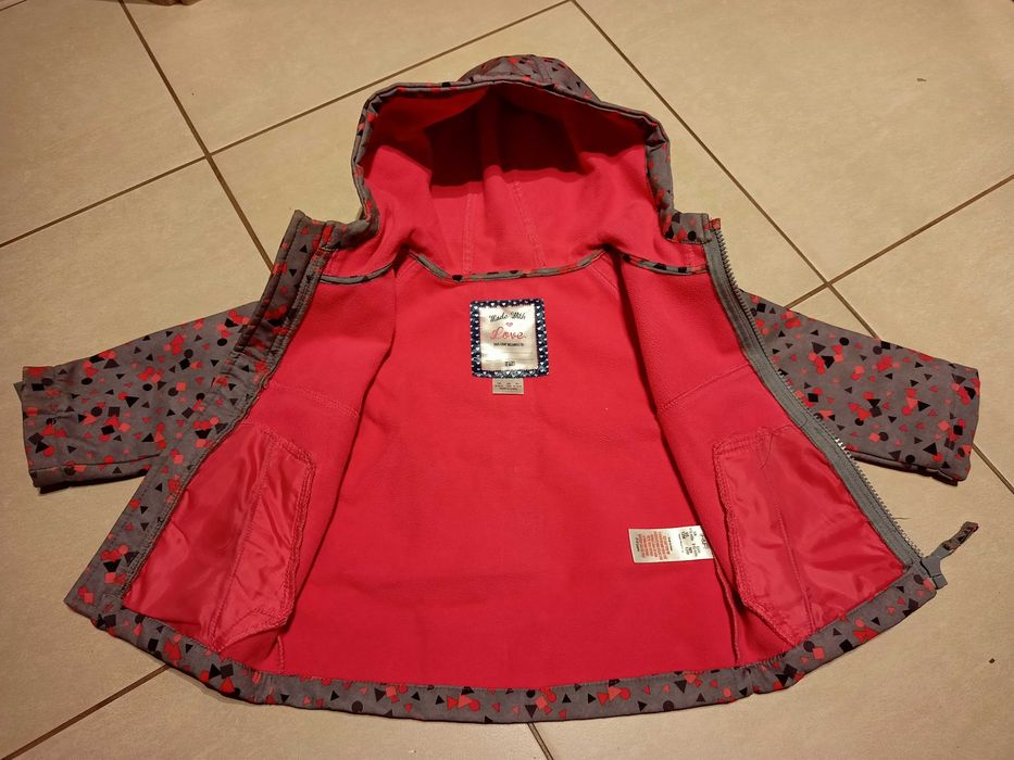 Kurteczka dziewczęca Softshell 9-12 m-cy