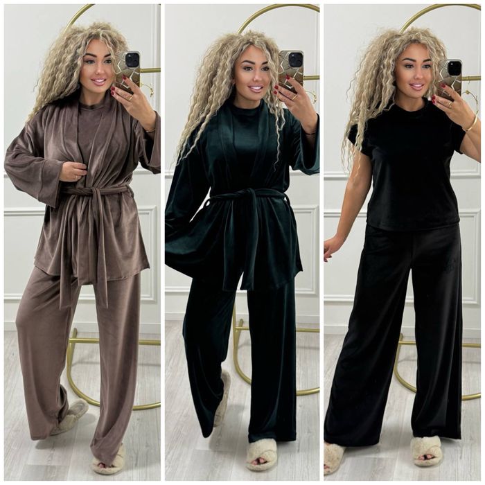 Домашній костюм піжама штани , футболка , халат