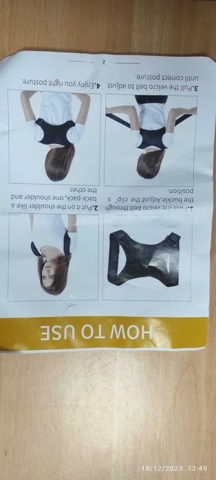 Colete corretor de postura