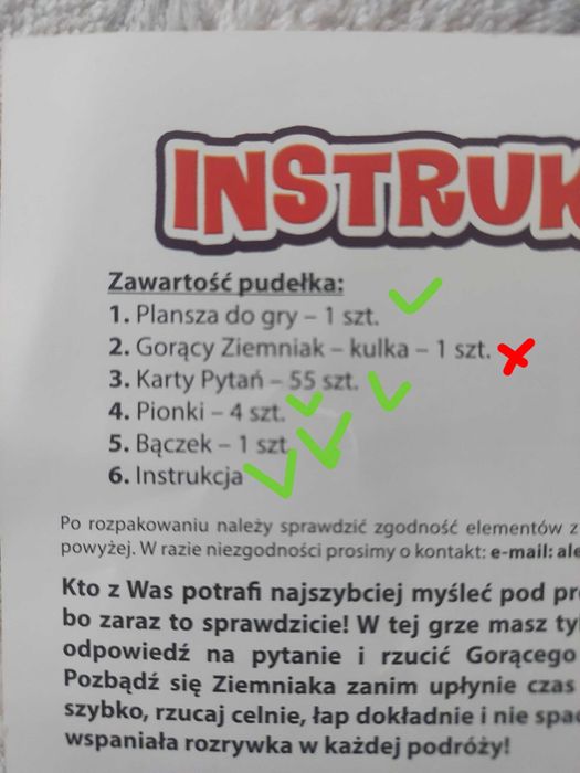 Gra planszowa Gorący Ziemniak