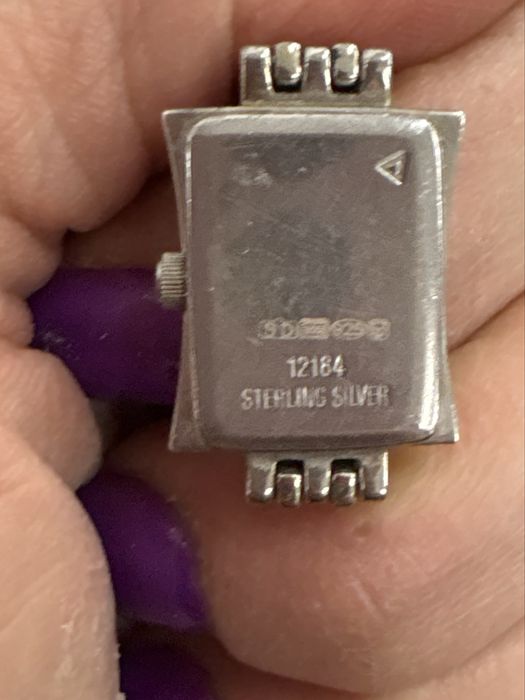 Rotary Elite – damski zegarek srebro 925, Swiss Made (nie działa)