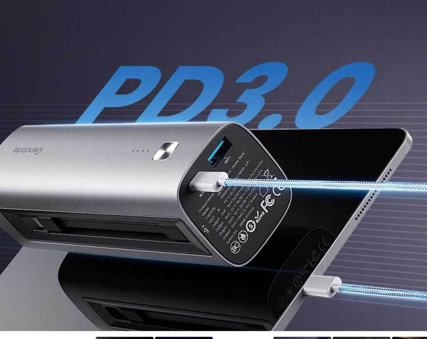 Павербанк з бездротовою швидкою зарядкою для смарт часов