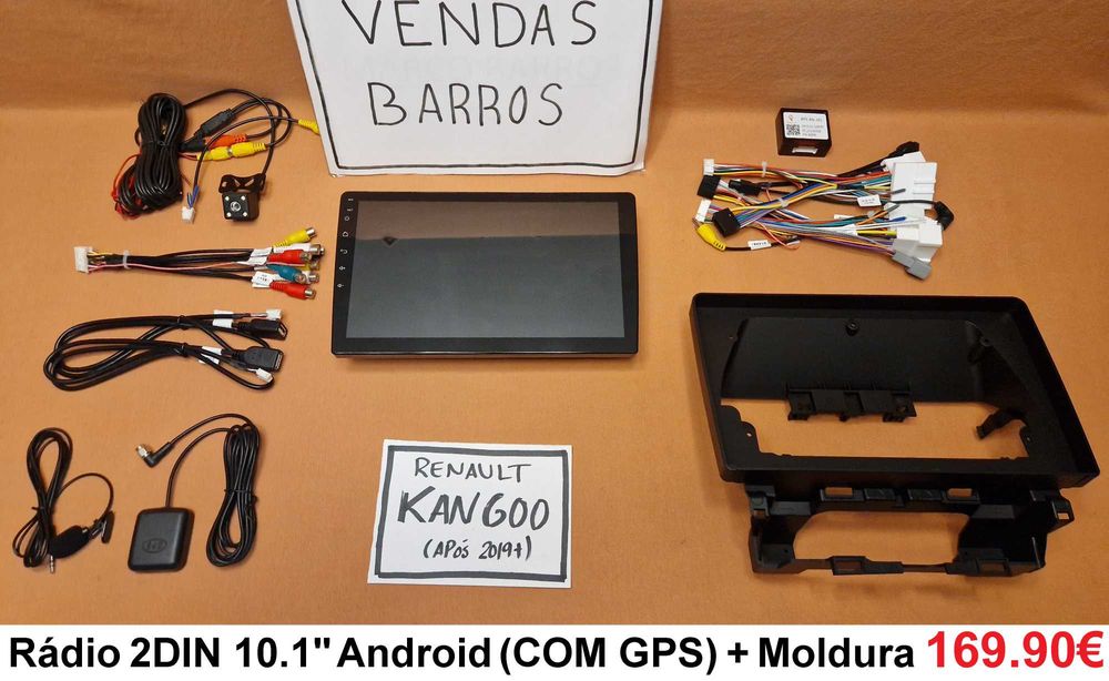 (NOVO) Rádio 2DIN 9" • Renault EXPRESS / Kangoo • Android [4+64GB]