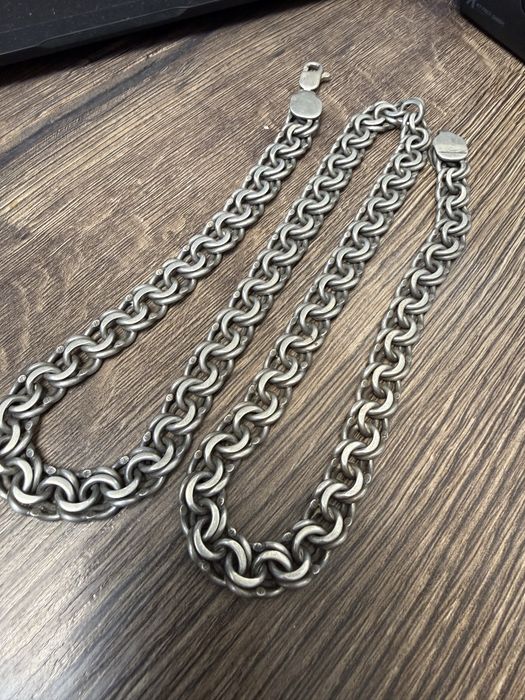 Серебрянная цепь бисмарк 145,8 грамма