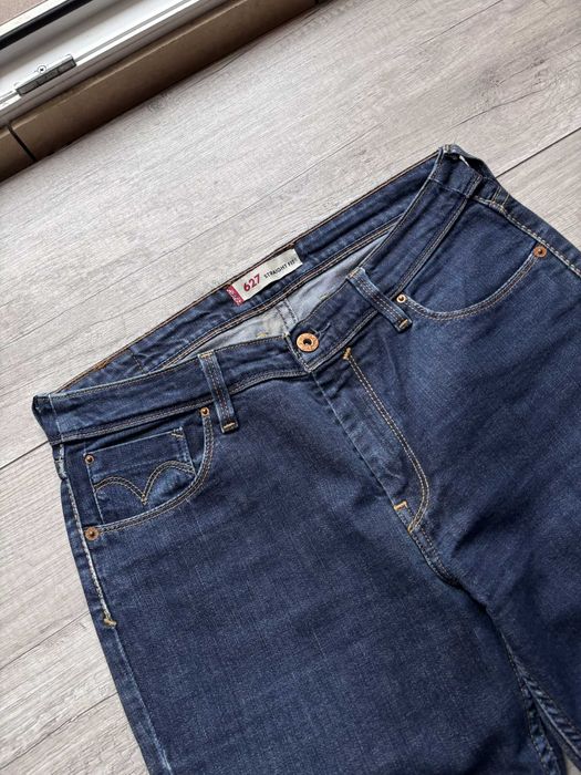 Levi's 627 W31 L32 Spodnie Jeansy Damskie Proste Granatowe Vintage