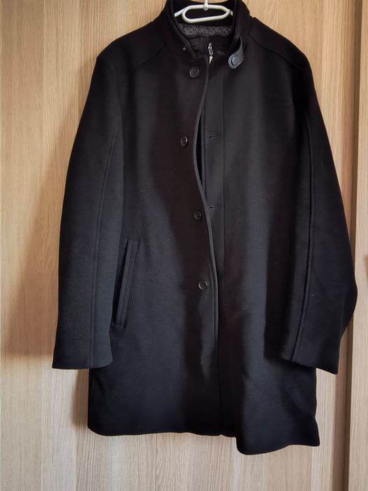 Płaszcz męski gruby czarny wełniany  Sunset Suits - XL - jak nowy!