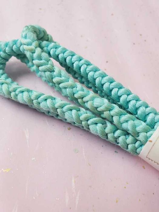 Niebieski pas obijime do kimono obi yukata sznurek japoński pasek