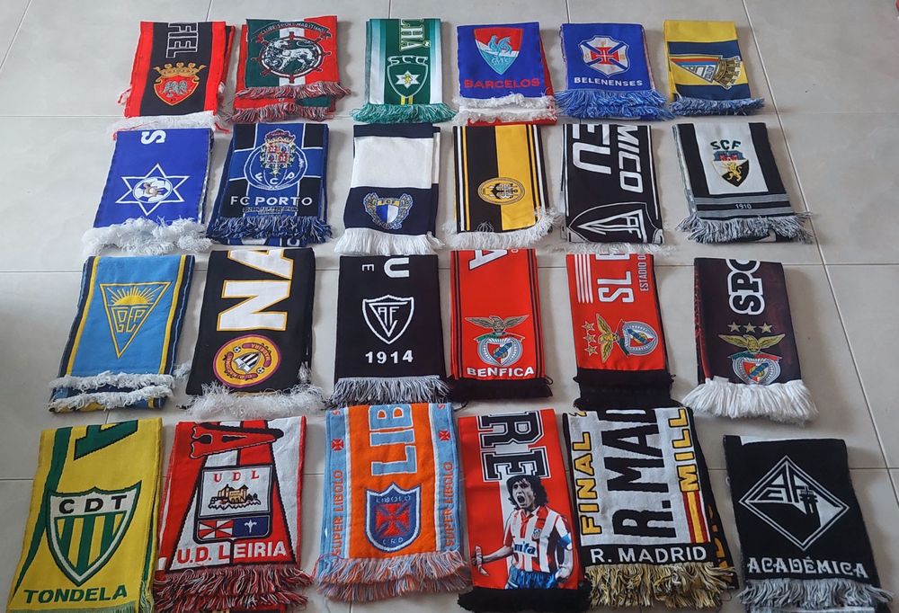 Lote 24 Bufandas,echarpes,scarf de futebol