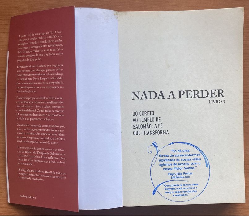 Nada a perder Livro 3 de Edir Macedo A fé que transforma
