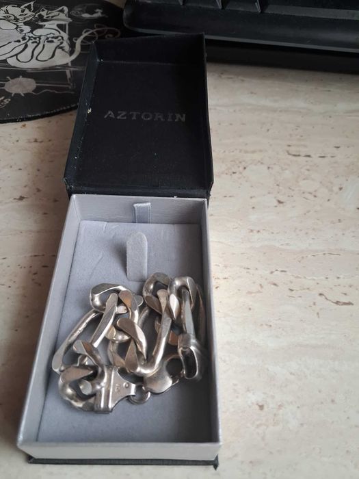 Bransoletka męska Figaro- srebrna , męska