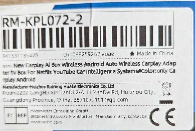 Moduł CarPlay / Android Auto – Wireless USB 2w1 | Nowy