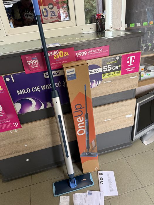 Mop elektryczny Philips OneUp Series 5000X, Gwarancja, nowy płyn