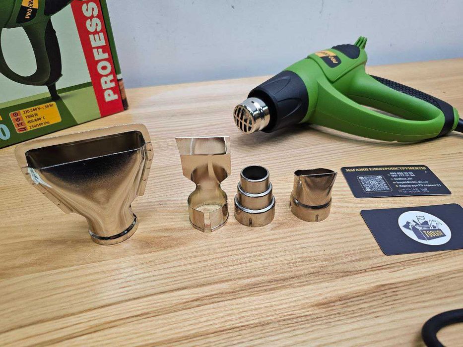 Качественный Промышленный Фен Procraft PH1800 +Насадки Гарантия 36мес