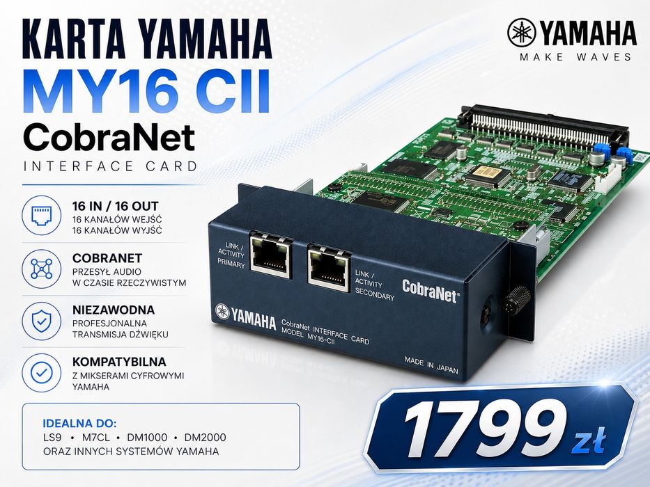 Karta Yamaha my16 CII CobraNet