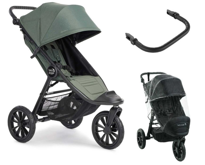 Baby Jogger City Elite 2 +pałąk + folia wózek spacerowy z opcją 2w1