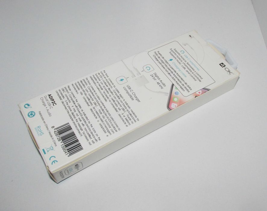 2 in 1 Adapter - Charge + Audio "4-OK by Blautel"