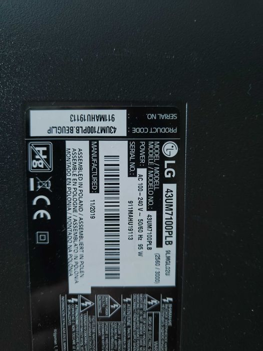 LG 43um7100plb Gwarancja
