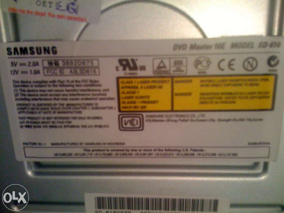 Leitor cd r rw Samsung