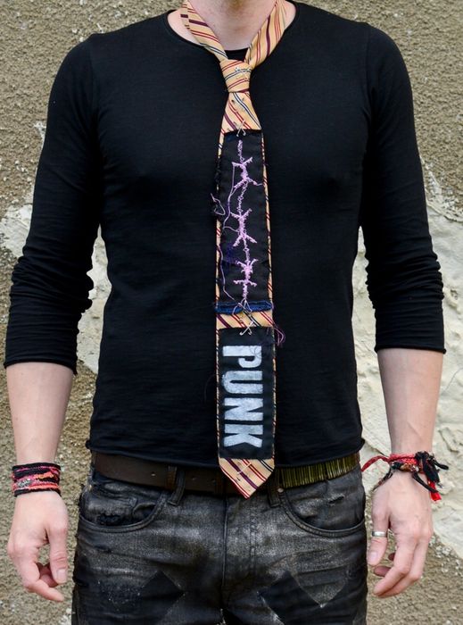 Krawat punk alternative grunge swag goth