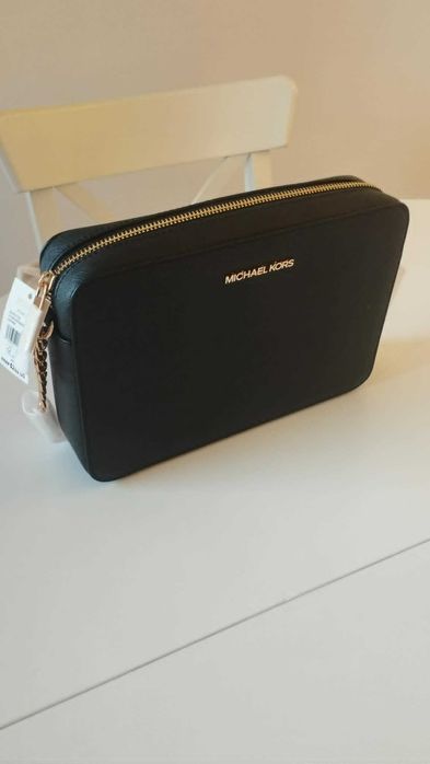Mala Michael Kors Jet Set Crossbody Preta (NOVA c/ Etiqueta)