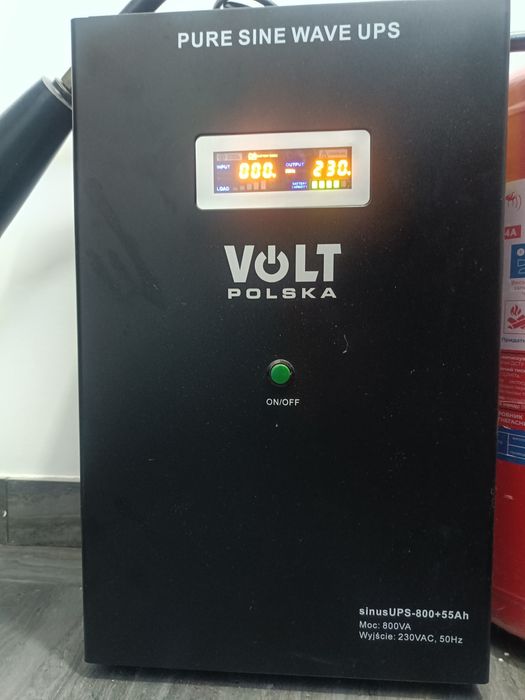 Інверторний ДБЖ Volt Polska SINUS UPS 800 + AKU 55AH 500/800W