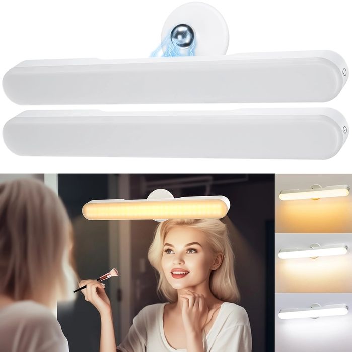 Oświetlenie do toaletki LED 4000 mAh obracana 360° 30 cm 2szt.