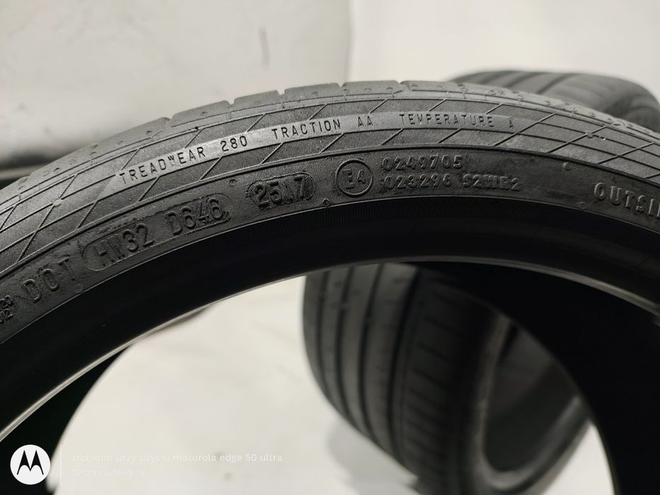 Continental 255/35R19 Letnie Para 5mm DOT17 XL MO