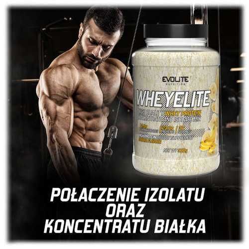 Evolite WheyElite 900g Białko WPC WPI Odżywka Białkowa Malinowa