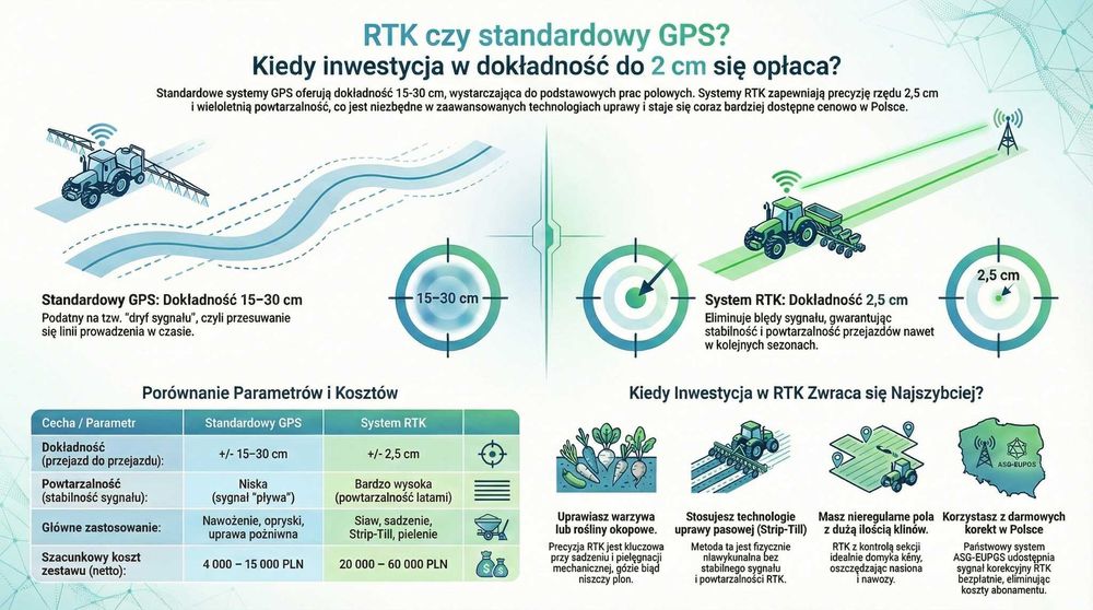 Nawigacje rolnicze GPS serwis montaż