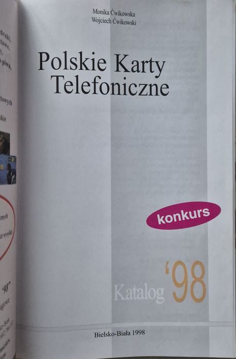 Katalog Polskie Karty Telefoniczne 1998 - Kolekcjonerski
