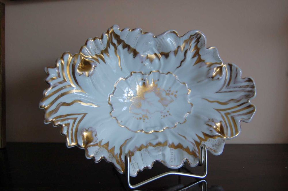 Stara porcelanowa patera, misa z lat 1845-70. KPM Krister. Stan bdb.