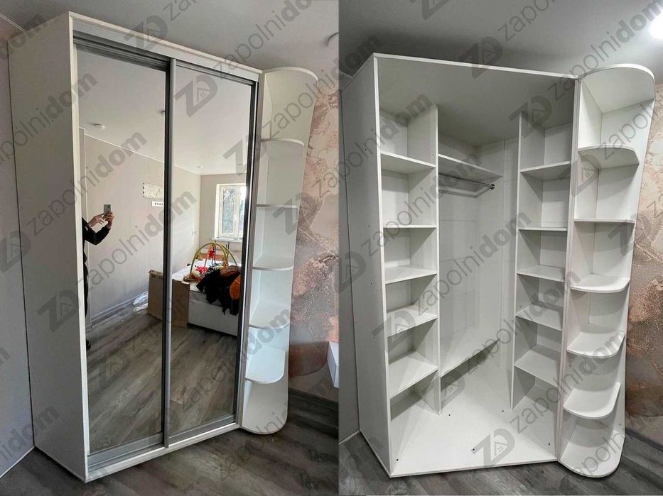 УГЛОВОЙ ШКАФ КУПЕ Распашной шкаф в спальню прихожую Днепр