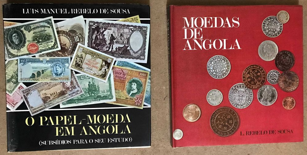 Livros "Moedas de Angola" e "O Papel Moeda em Angola"