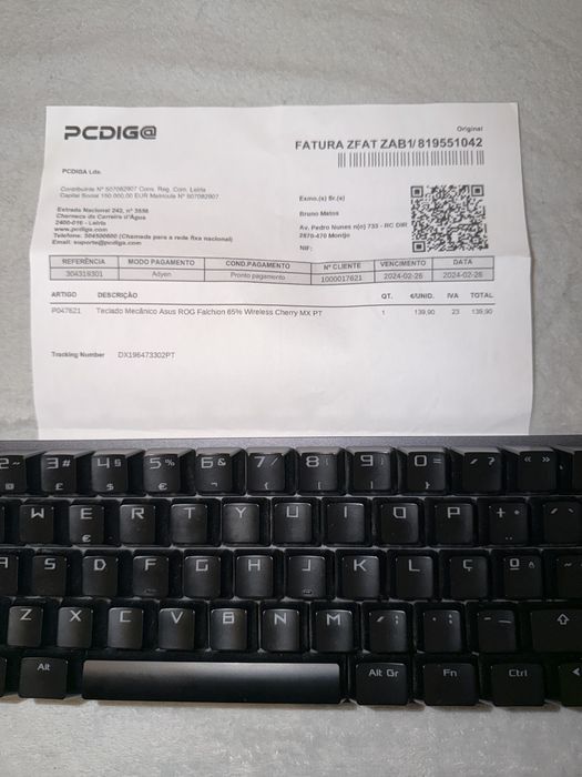 Teclado ROG falchion wireless