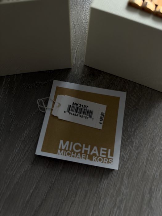 Zegarek Michael Kors Slim Runway Quartz różowe złoto